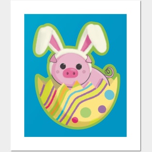 Surprise… I’m the Easter Bunny - Funny Piggy Posters and Art